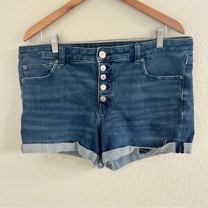 American Eagle The Dream Shorts Midi Button Fly